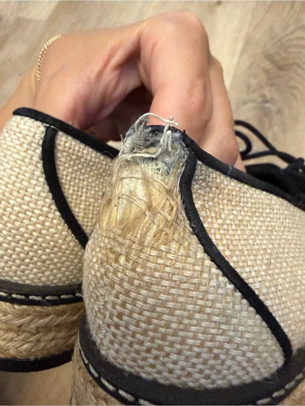 Tory Burch Fawn Canvas Oxford Espadrilles
